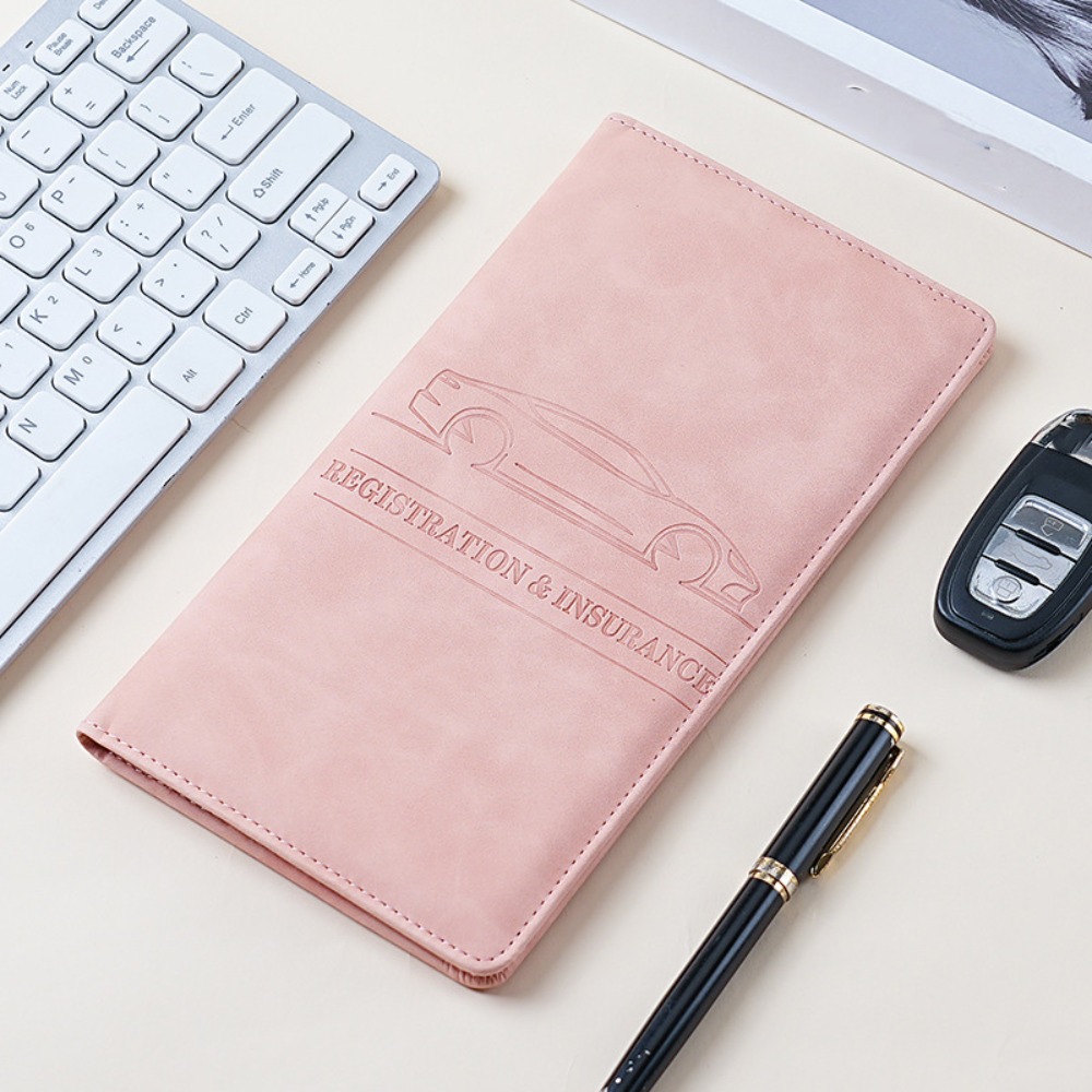 Leather Passport Cover - Dompet Kulit PU Tempat Kartu, Penutup