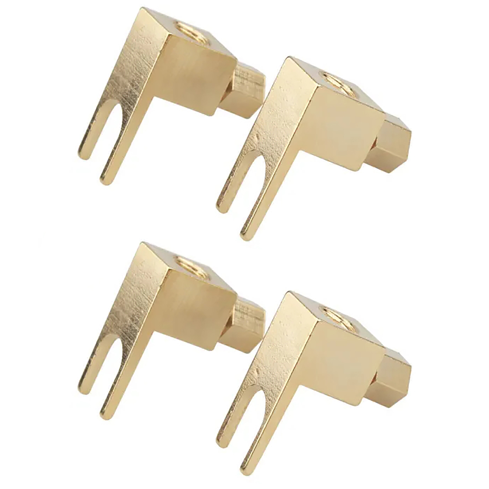 Gold Cutlery Flatware - 4 Buah Adaptor Steker Pisang Berlapis