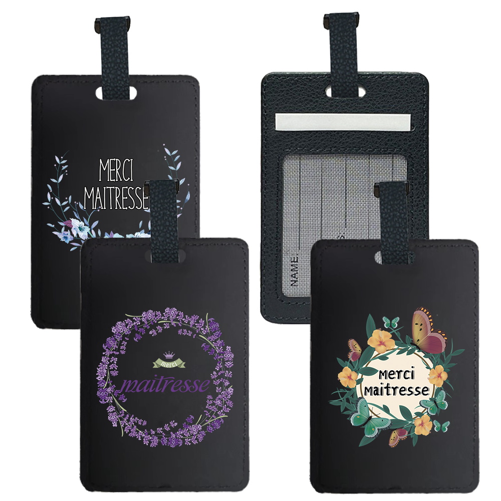 Leather Passport Cover - Tag Bagasi Perjalanan Portabel Pu Tag