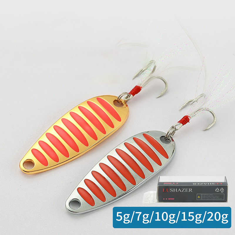 Umpan Pancing Spoon 5g 7g 10g  - Gold Cutlery Flatware ulasan dan harga