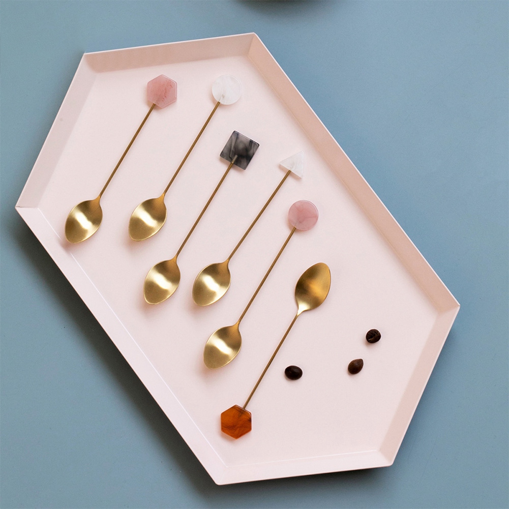 4 Buah Garpu Sendok Kecil Baja - Gold Cutlery Flatware ulasan dan harga